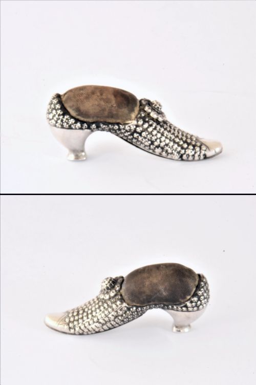 fig 4. Victorian Silver Pin Cushion – Lady’s Shoe 1895