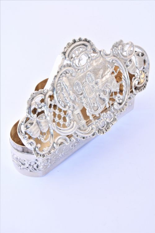 Large Edwardian Antique Silver Pot Pourri Box 1903