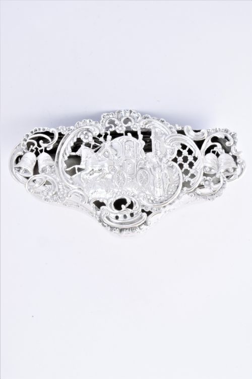 fig 4. Large Edwardian Antique Silver Pot Pourri Box 1903