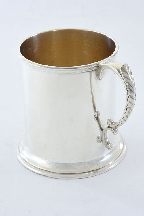 fig 1. Victorian Silver Christening Tankard 1891