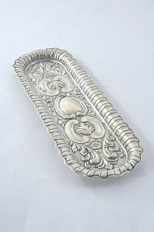 fig 1. Edwardian Silver Pen Tray 1902