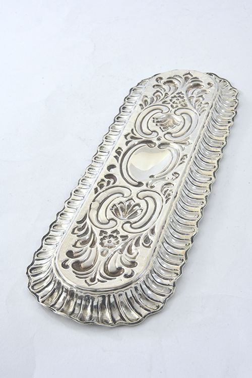 fig 2. Edwardian Silver Pen Tray 1902