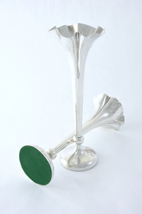 fig 3. Pair of Edwardian Silver Vases 1905