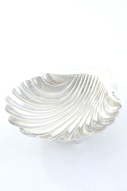 fig 1. Victorian Silver Scallop Butter Dish 1890