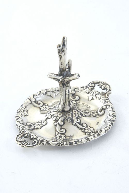 fig 1. Edwardian Silver Ring Tree 1902