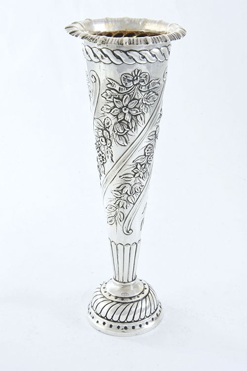 fig 1. Victorian Silver Vase 1891
