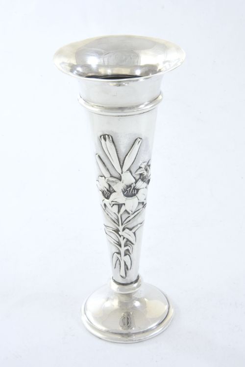 Art Nouveau Silver Vase 1906