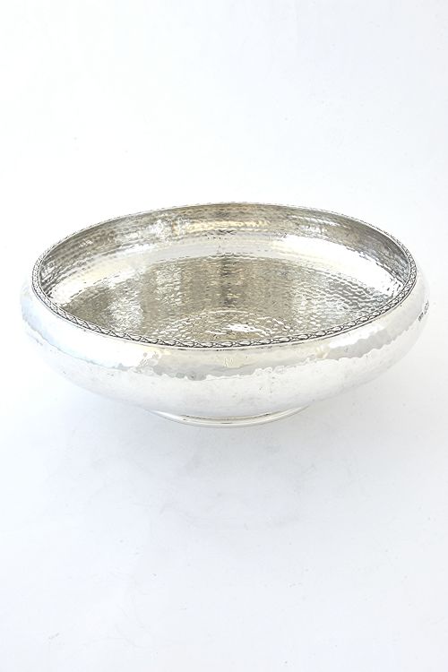 Large Antique Silver Fruit Bowl 1923