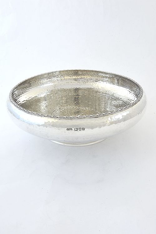 fig 1. Large Antique Silver Fruit Bowl 1923