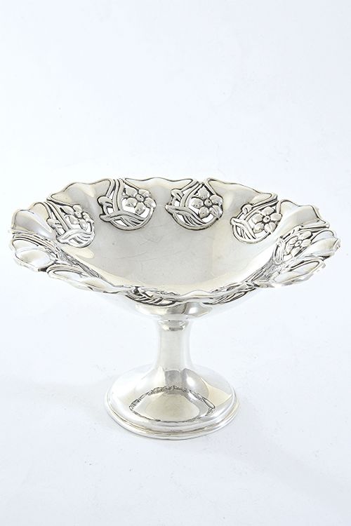 Art Nouveau Silver Pedestal Dish – Chester 1908