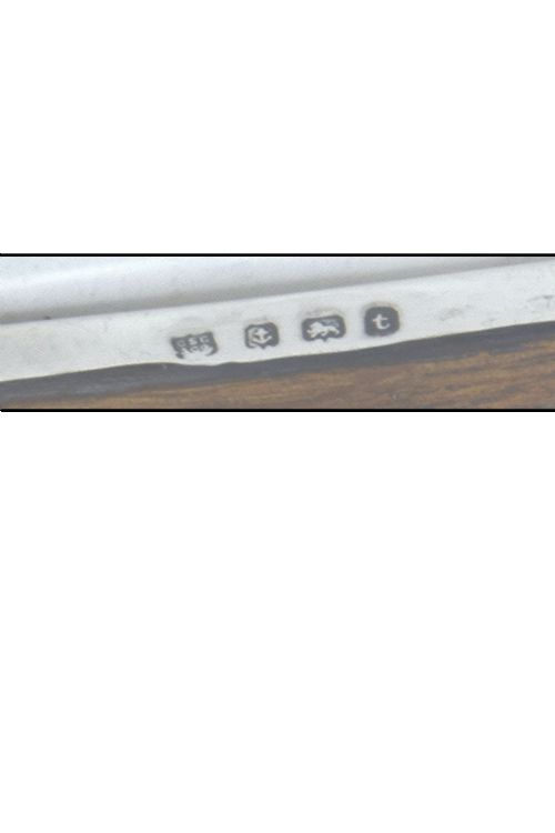fig 3. Antique Silver Mounted Oak Backed Photo Frame 1918 (6”x4”)