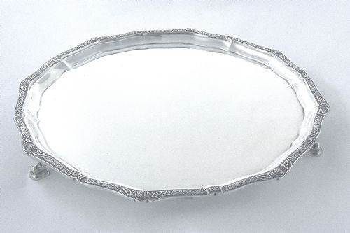 fig 1. Large George V Silver Salver 1934