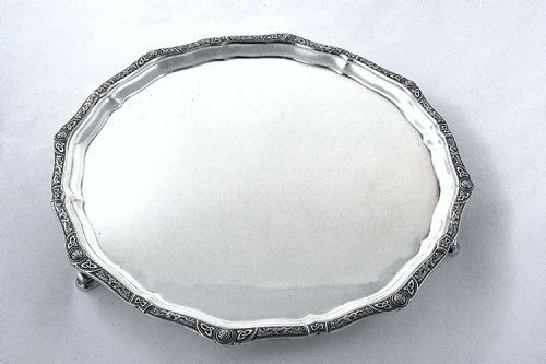 fig 2. Large George V Silver Salver 1934