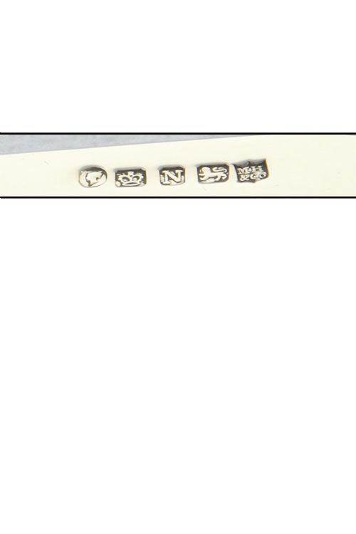 fig 4. Solid Silver Letter Opener with Mother of Pearl Handle 1856
