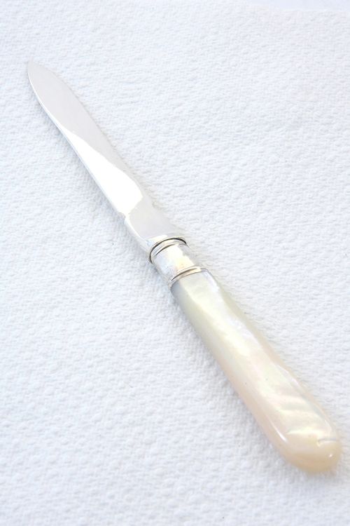 fig 2. Solid Silver Letter Opener with Mother of Pearl Handle 1926