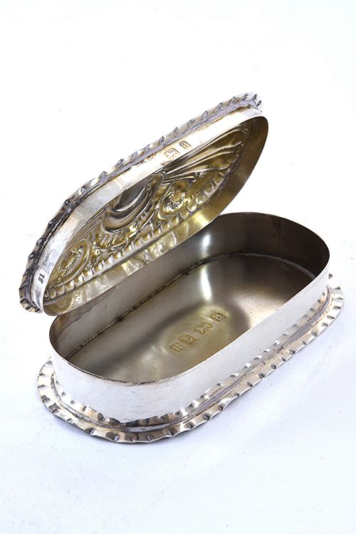 fig 1. Victorian Silver Table Snuff Box 1900