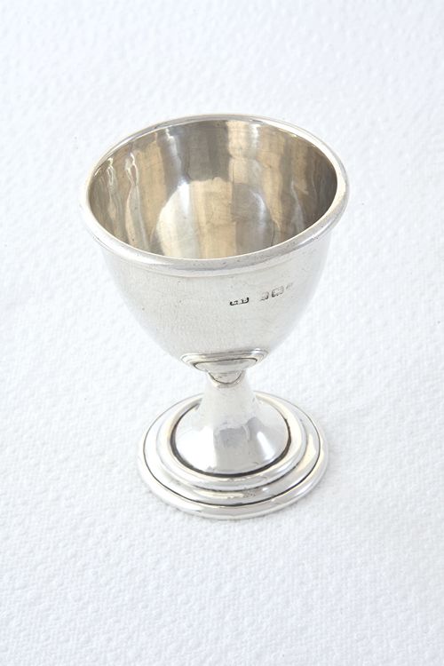 Antique Silver Egg Cup 1918