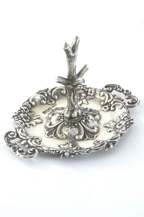Edwardian Silver Ring Tree 1902