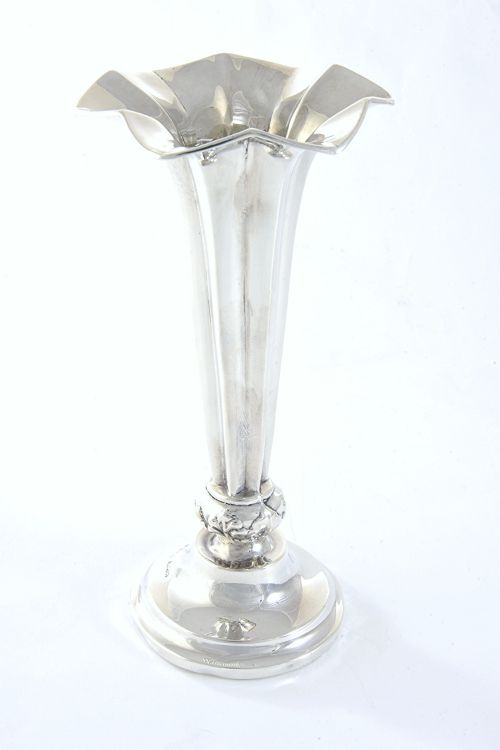 fig 1. Victorian Silver Posy Vase 1900