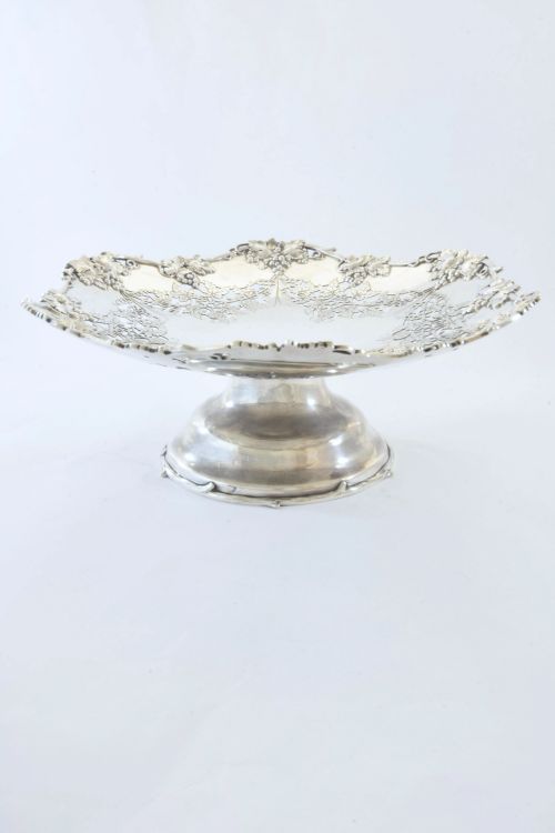 fig 2. Large Solid Silver Pedestal Fruit Dish 1928