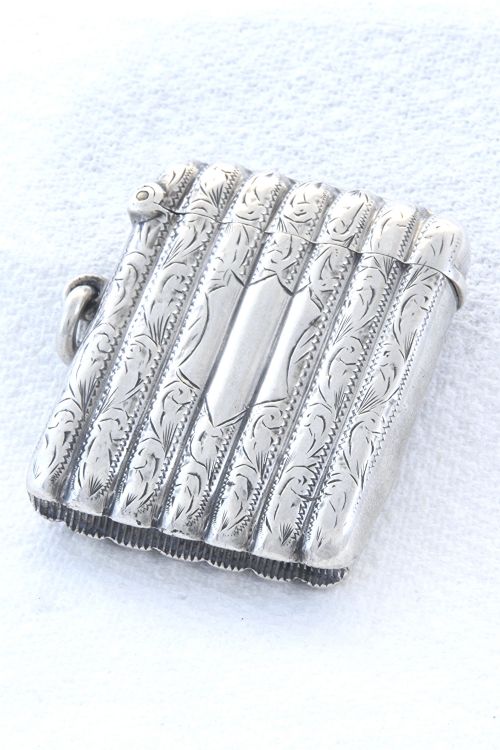 Rare Edwardian Silver Vesta Case 1904