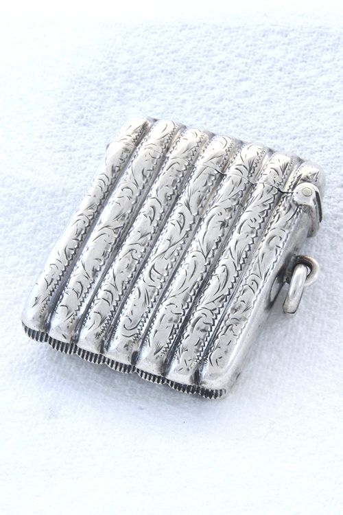 fig 1. Rare Edwardian Silver Vesta Case 1904