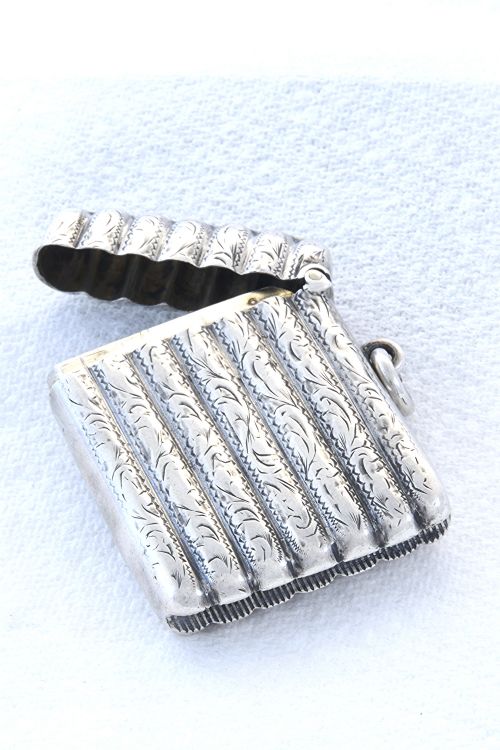 fig 3. Rare Edwardian Silver Vesta Case 1904