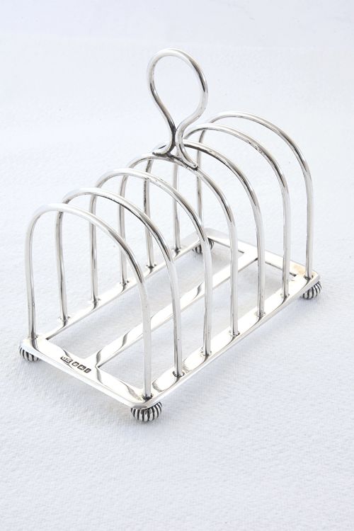 Victorian Silver Toast Rack (6 Slice) 1898