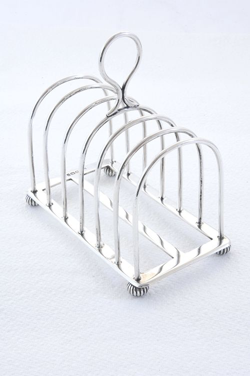 fig 1. Victorian Silver Toast Rack (6 Slice) 1898