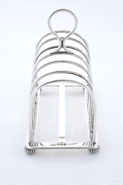 fig 2. Victorian Silver Toast Rack (6 Slice) 1898