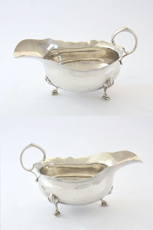 fig 2. Edwardian Silver Sauce Boat – Chester 1907