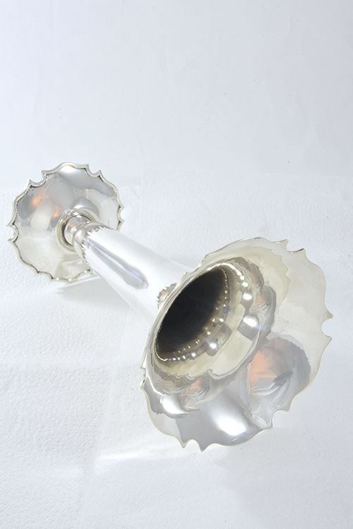 fig 2. Large Antique Silver Trumpet Vase – Chester 1911