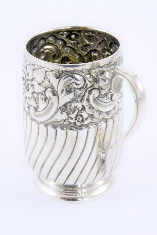fig 3. Edwardian Silver Christening Tankard – Chester 1901