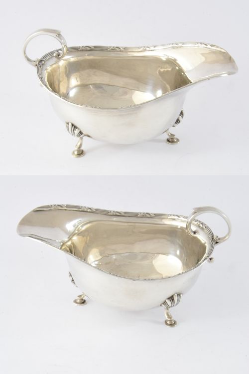 fig 3. Antique Silver Sauce Boat 1912
