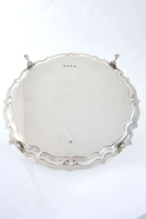 fig 2. Large George V Silver Salver 1938
