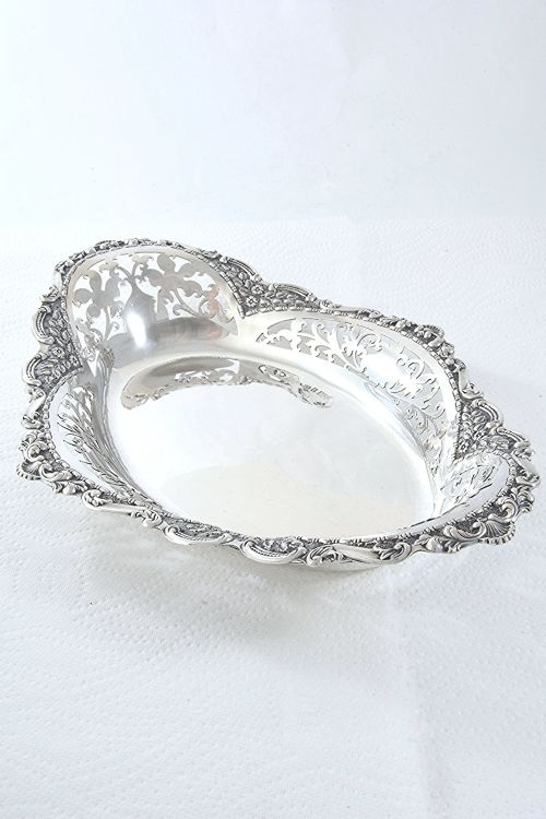 fig 1. Large Edwardian Silver Dish 1904