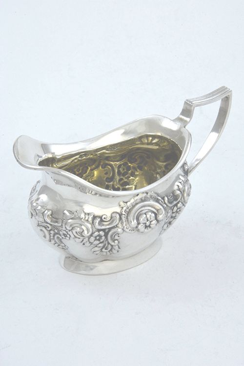 Antique Silver Cream Jug – Edwardian 1905