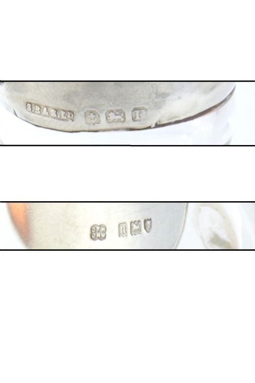fig 2. Silver Mounted Whisky Noggin with Silver Label 1930