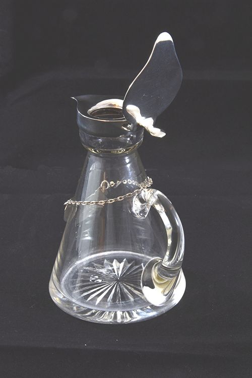fig 3. Silver Mounted Whisky Noggin with Silver Label 1930