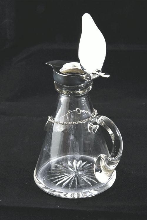 fig 3. Silver Mounted Whisky Noggin with Silver Label 1930
