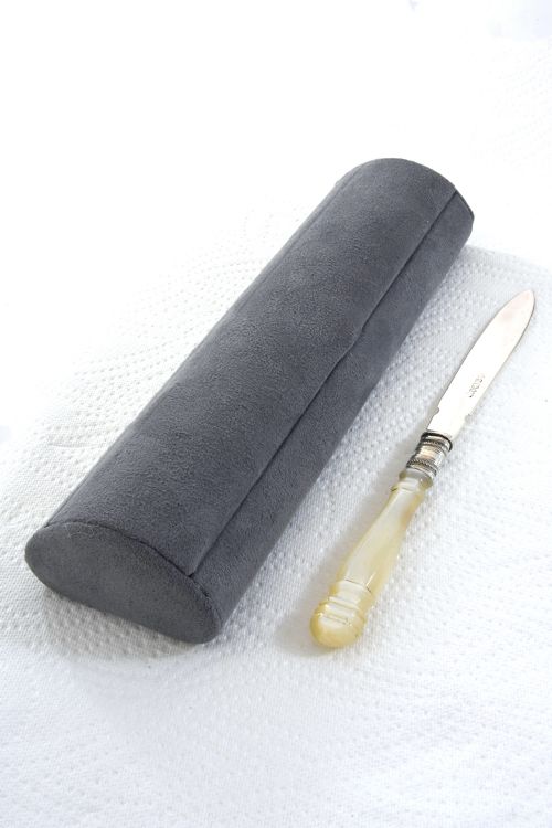 fig 3. Victorian Solid Silver Letter Opener with Mother of Pearl Handle 1860