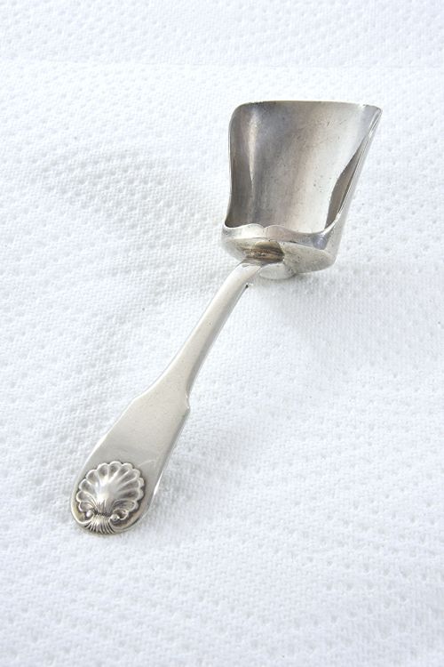 fig 1. Rare Newcastle Georgian Silver Caddy Spoon 1825
