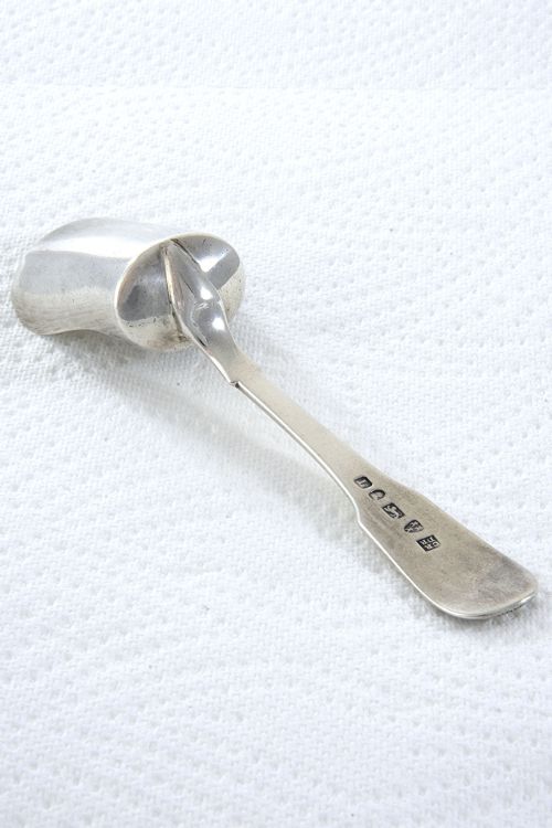 fig 2. Rare Newcastle Georgian Silver Caddy Spoon 1825