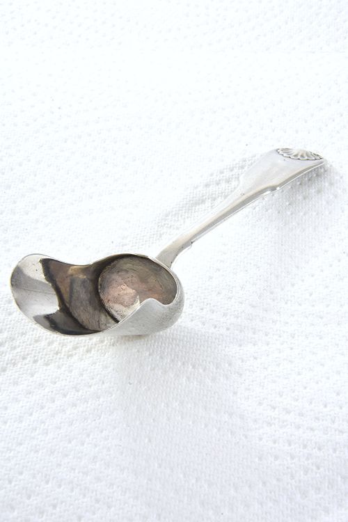 fig 3. Rare Newcastle Georgian Silver Caddy Spoon 1825