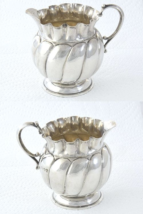 fig 3. Victorian Silver Cream Jug 1890