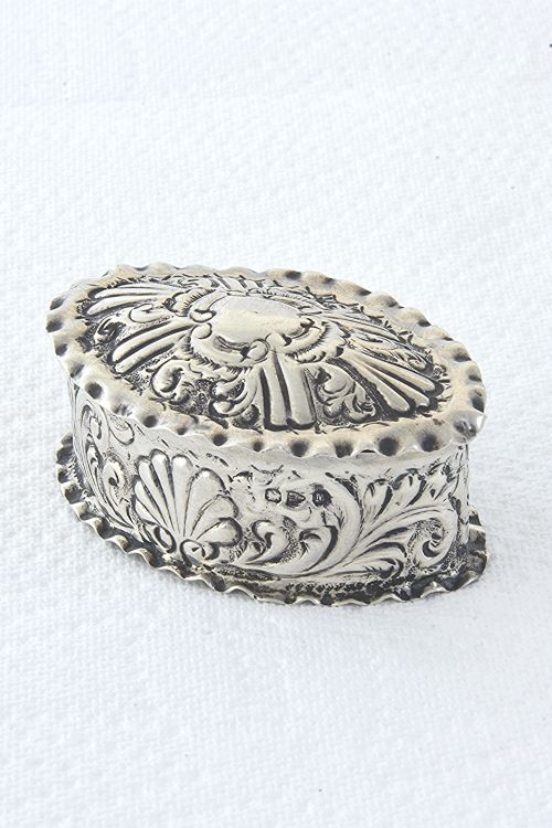 fig 1. Victorian Silver Pill Box 1895