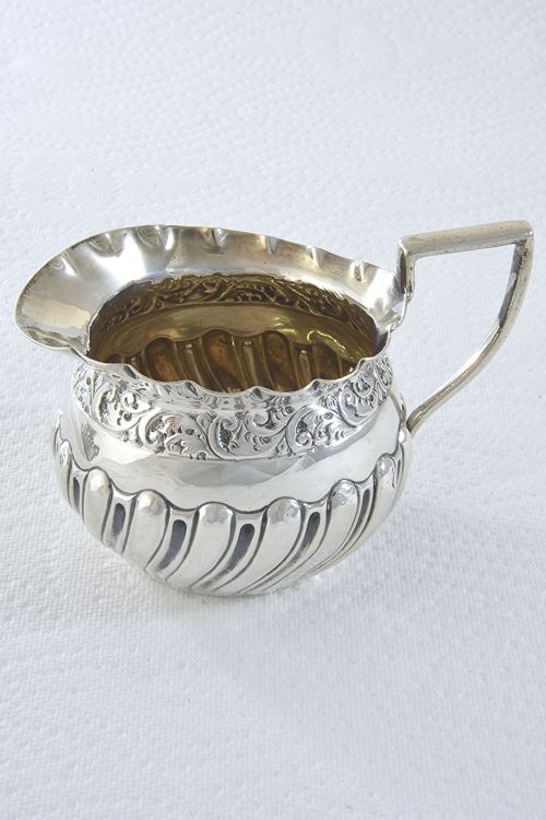 fig 2. Edwardian Silver Cream Jug & Sugar Bowl 1906