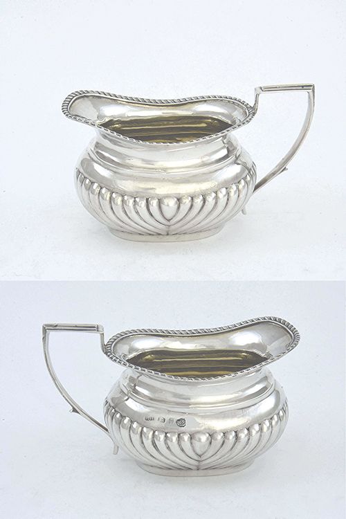 fig 2. Antique Silver Cream Jug – Victorian 1898