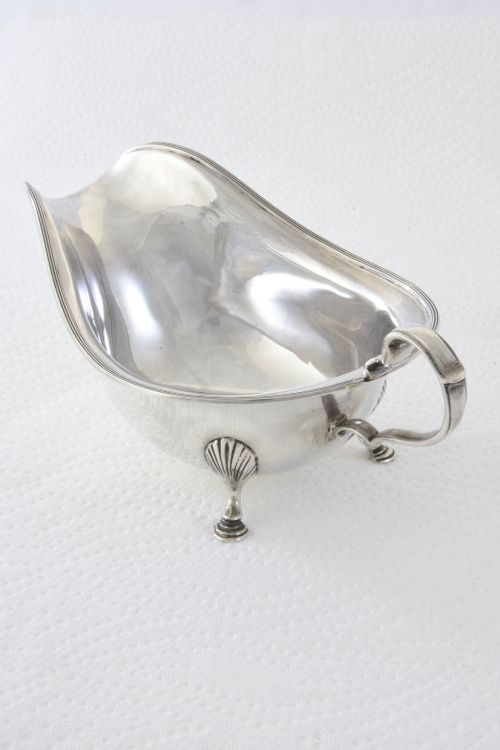 fig 1. Solid Silver Sauce Boat 1935