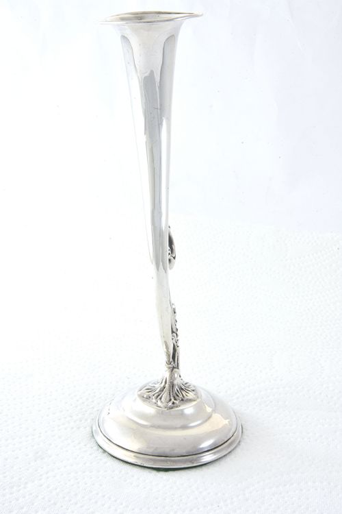 fig 2. Victorian Silver Art Nouveau Posy Vase 1898